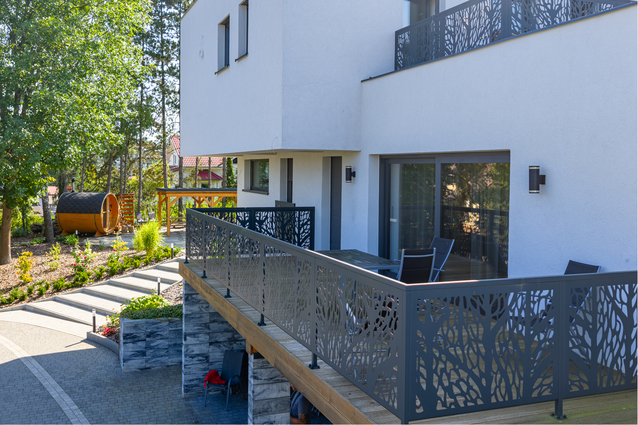 zewnętrzny widok budynku apartamentów w Łagowie